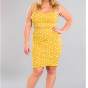 Disney Polka Dot High waisted skirt set